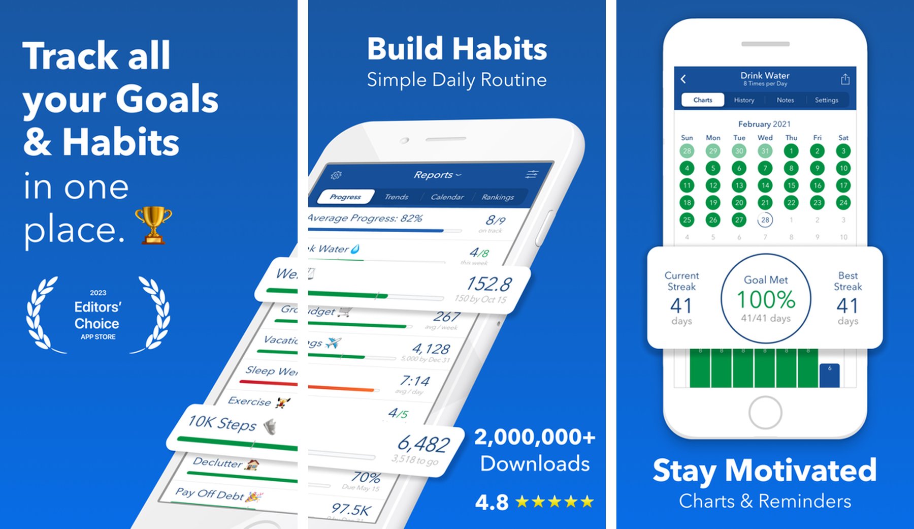 Strides Habit Tracker App